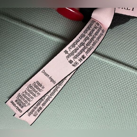 Victoria’s Secret Dream Angel lace metallic strapless bustier bra size 36D - Picture 4 of 6